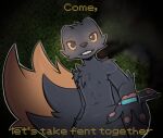  ambiguous_gender anthro black_body black_fur casualties:_unknown dipstick_tail ditzy_pup drugs expie_(gunsawian) fentanyl fur gunsawian looking_at_viewer markings solo syringe tail tail_markings yellow_body yellow_fur yellow_sclera 