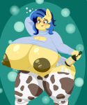  absurd_res alcohol beverage big_breasts blush breasts champagne clothing coatieyay cutie_mark dialogue equid equine female hi_res horse huge_breasts mammal my_little_pony pussy sweater topwear 