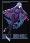  1girl absurdres blue_hair boots breasts character_name corruption dark_persona empty_eyes full_body garrison_cap hat high_heel_boots high_heels highres ice_skates kula_diamond leotard long_hair looking_at_viewer medium_breasts mind_control necktie pantyhose purple_eyes purple_leotard purple_pantyhose shadaloo_dolls skates solo street_fighter the_king_of_fighters variant_set very_long_hair victoria_mikoto 
