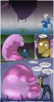  2026 absurd_res after_transformation amphibian anthro black_clothing black_suit blue_body bog bog_leech_(species) breasts clothed clothing comic detailed_background dialogue digital_drawing_(artwork) digital_media_(artwork) duo english_text featureless_breasts female feral forest frog fusion gastropod hair heart_symbol hi_res human hybrid jumping leap mammal mollusk nude onomatopoeia open_mouth outside plant purple_body rano_(tacokurt) size_difference slug sound_effects speech_bubble suit swamp tacokurt tail text transformation tree water willow_(tacokurt) 