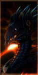 2015 blue_eyes detailed_background digital_media_(artwork) dragon feral horn scales skaydie spines 
