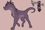  absurd_res blue_eyes canid canine canis color_swatch digital_media_(artwork) domestic_dog dragon facial_horn female female_symbol feral gender_symbol head_spikes hi_res horn hybrid long_tail mammal model_sheet mythological_creature mythological_scalie mythology nani_(shyryp) neck_spikes nose_horn paws pink_background purple_body quadruped russian_text scalie shyryp side_view simple_background solo spikes spikes_(anatomy) standing symbol tail text walking 