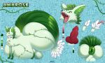  9_tails absurd_res ambrose_(baron) animal_genitalia animal_penis anus balls belly big_balls big_belly big_butt butt butt_squish canid canine canine_genitalia canine_penis feral fox fur genitals glistening glistening_anus green_anus green_body green_eyes green_fur hi_res huge_balls huge_belly huge_butt hyper hyper_balls hyper_belly hyper_butt hyper_genitalia knot male mammal multi_tail penis plant puffy_anus redbluedude solo squish tail tail_mouth unusual_anatomy unusual_tail vines 