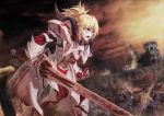  armor blonde_hair boyogo fate/grand_order fate_(series) mordred sword weapon 