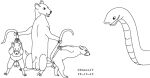 1998 animal_genitalia balls black_and_white bound dated eyes_closed feral forced frown fur genitals group imminent_vore male male/male mammal monochrome mouse murid murine nude nude_male open_mouth raised_tail rat reptile rodent sad scalie sheath simple_background size_difference smile snake tail tail_grab urbanhermit white_background
