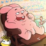 1:1 2026 after_orgasm anthro appliance armchair arms_bent asking asking_another balls beverage big_balls big_ears big_mouth_(anatomy) big_penis biped black_eyebrows black_eyes black_whiskers blue_text brown_floor buckteeth burping can cartoon_network chair container crumbs crumbs_on_face crumbs_on_penis cuckold cum_on_armchair cum_on_chair cum_on_furniture curved_eyebrows detailed_background dialogue digital_drawing_(artwork) digital_media_(artwork) ellipsis english_description english_text eye_roll eyebrows feet floor floppy_ears fridge fur furniture genitals glistening glistening_genitalia glistening_penis half-erect hand_behind_head holding_can holding_container holding_object huge_ears humanoid_genitalia humanoid_penis inside internal_wall iris kingheron kitchen_appliance lagomorph leporid light_body light_fur lounging male mammal mature_anthro mature_male minifridge moan monotone_balls monotone_body monotone_fur monotone_genitals monotone_penis moobs multicolored_text name_drop name_in_dialogue navel no_pupils nude nude_anthro nude_male obese obese_anthro obese_male offscreen_character offscreen_sex on_armchair open_mouth open_smile overweight overweight_anthro overweight_male paws penis pink_balls pink_body pink_ears pink_fur pink_text pink_tongue plantigrade profanity question rabbit red_nose red_text relaxing richard_watterson shadow signature smile solo sound_effects talking_to_another tan_wall teeth term_of_endearment text text_on_can text_on_container the_amazing_world_of_gumball thick_penis three-quarter_view tongue wall_(structure) whiskers white_sclera white_text yes-no_question