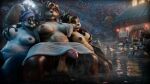 16:9 accessory ailurid ambiguous_fluids animal_genitalia anthro aredvulpera areola ayaka_(samtheblondy) balls bear big_breasts big_butt big_penis black_body black_fur black_hair blizzard_entertainment blue_body blue_eyes blue_fur blue_hair bodily bodily_fluids breast_grab breast_squish breasts brown_areola brown_body brown_breasts brown_fur brown_hair brown_nipples building butt ear_piercing ear_ring eyewear female foreskin front_view fur genital_fluids genitals giant_panda glans glasses glistening glistening_areola glistening_body glistening_breasts glistening_butt glistening_fur glistening_genitalia glistening_glans glistening_nipples glistening_penis glistening_thighs group gynomorph hair hand_on_breast hi_res hot_spring humanoid_genitalia humanoid_penis hybrid_genitalia hybrid_penis intersex intersex/female jewelry leaking_precum looking_at_another looking_at_genitalia looking_at_penis looking_at_viewer looking_down mammal multicolored_body multicolored_fur narrowed_eyes navel nipples pandaren penis piercing plant precum public public_place red_hair red_panda red_pandaren retracted ring_piercing seductive sheath sheathed_humanoid_penis squish thick_thighs tree two_tone_body two_tone_fur warcraft water wet wet_body wet_fur widescreen yellow_eyes