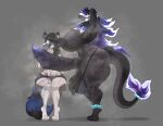 anthro aquatic asian_mythology athletic_wear ball_bra balls big_balls big_breasts big_penis black_balls black_breasts black_penis blue_blush blue_eyes blue_tail blush bodily_fluids bra breasts clothing colored_cum cum demon dullahan duo east_asian_mythology embress_(rivetstheblue) european_mythology felid female fish fuzzycreature genital_fluids genitals glowing glowing_eyes gynomorph hair heart_symbol hi_res huge_balls huge_penis hybrid intersex intersex/female irish_mythology japanese_mythology jewelry leaking leaking_penis leaking_precum leg_tattoo mammal musk musky_body musky_penis mythology oni pantherine penis precum procyonid purple_cum purple_hair purple_penis purple_tongue raccoon rivela_(rivetstheblue) saggy_balls shark snow_leopard sweat sweatdrop sweaty_body sweaty_breasts sweaty_genitalia tail tattoo thick_thighs tongue underwear unusual_bodily_fluids unusual_cum unusual_genital_fluids vein veiny_penis white_eyes white_hair_tips yokai