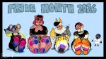 2026 3_toes 5_toes absurd_res ambiguous_focus ambiguous_gender anthro avian bat bear beret bird bisexual_pride_colors black_border black_hair blarf022 blarf_(blarf022) blue_background blush bodily_fluids bodypaint border breasts brown_body brown_fur chicken claws cleavage clothed clothing countershade_feet countershading embarrassed english_text fangs feathers feet female female_focus fishnet_clothing fishnet_topwear foot_fetish foot_focus freckled_face freckles fur galliform garance_cocorico_(blarf022) gesture grey_body grey_fur group hair hand_gesture hat headgear headwear hi_res honduran_white_bat humanoid_feet kinx_(blarf022) koala leaf-nosed_bat lesbian_pride_colors lgbt_pride lgbt_pride_month mammal marsupial microbat middle_finger multicolored_hair nonbinary_(lore) nonbinary_pride_colors overalls paint_on_feet phasianid plantigrade pride_colors red_hair sheila_koala_(blarf022) sherry_bear_(blarf022) simple_background sitting sitting_on_ground smelly smelly_feet soles stink_fumes sweat sweatdrop teeth text toe_claws toes topwear two_tone_hair vinchi_von_bat_(blarf022) vombatiform white_body white_feathers white_fur yangochiropteran