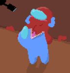 alien among_us blush crewmate_(among_us) digital_media_(artwork) duo female floofpaws humanoid impostor_(among_us) innersloth male male/female oral pixel_(artwork) questionable_consent recording spiked_tongue