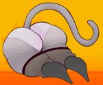 2026 anthro belt big_butt bottomwear bottomwear_down butt clothed clothing digital_drawing_(artwork) digital_media_(artwork) domestic_cat felid feline felis female female_anthro gata_preobrazhenskaya gata_the_future_russian_kitty high_boots hole_in_wall huge_butt lying mammal on_front panties pants pants_down partially_clothed rear_view russian_blue solo sysnicat tail through_wall underwear