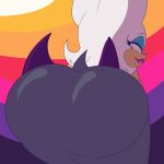 1:1 animated anthro bat bedroom_eyes big_breasts big_butt boxbriefs breasts butt clothing female hi_res looking_back mammal narrowed_eyes rouge_the_bat seductive sega solo sonic_the_hedgehog_(series) tight_clothing torn_clothing twerking wardrobe_malfunction