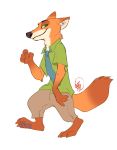  2019 anthro canid canine clothed clothing disney fox fur green_eyes hi_res male mammal nick_wilde sasamaru simple_background zootopia 