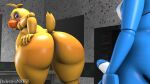16:9 3d_(artwork) animatronic anthro avian big_butt bird blue_body blue_eyes breasts butt chicken digital_media_(artwork) duo female five_nights_at_freddy's five_nights_at_freddy's_2 galliform genitals hi_res lagomorph leporid machine male male/female mammal one_eye_closed pedestriansfw penis phasianid presenting presenting_hindquarters rabbit robot scottgames source_filmmaker_(artwork) toy_bonnie_(fnaf) toy_chica_(fnaf) widescreen wink winking_at_another yellow_body