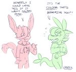  2019 anthro blush bottomless brown_eyes chest_tuft clothed clothing dragon drawyourfursona duo eeveelution embarrassed flora_fauna girly greenlinzerd hair hair_over_eye hoodie hybrid leafeon linzer lizard male male_focus mammal meme moss_(greenlinzerd) mostly_nude navel nintendo plant pok&eacute;mon pok&eacute;mon_(species) reptile scalie signature simple_background skinny solo_focus topwear tuft twitter_hoodie video_games 