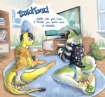 abuniverse alphagatorz alphagatorz_(diaper) anthro biped blush bodily_fluids canid canine canis clothed clothing controller coyote dialogue diaper digital_media_(artwork) domestic_dog drawer duo electronics english_text eyebrows eyelashes eyewear fallout female flatscreen folded_diaper fur game_controller genital_fluids glasses hair humanoid_hands husky hybrid inside kneeling leaking_diaper leaking_urine living_room looking_back male mammal microsoft night_stalker_(fallout) nordic_sled_dog offscreen_character on_rug onesie onesie_open onomatopoeia pawpads plushie poster_(object) pretend_again rattle_(anatomy) rear_view rexxypawz rug sitting sound_effects speech_bubble spitz stained_diaper tail television television_stand text tidko tinytails_(abuniverse) tinytails_(diaper) toxicpup_(character) try_agains tryagains_(diaper) unclean_diaper urine urine_pool urine_stain urine_stream used_diaper using_diaper watersports wearing_diaper wet_diaper wetting wetting_diaper whisker_spots window xbox xbox_controller xbox_game_studios