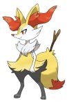  2013 3_fingers 3_toes alpha_channel ambiguous_gender anthro biped braixen canid canine chest_tuft featureless_crotch full-length_portrait fur fur_tuft hi_res inner_ear_fluff ken_sugimori mammal nintendo nude official_art pok&eacute;mon pok&eacute;mon_(species) portrait red_eyes simple_background solo standing stick toes transparent_background tuft video_games 