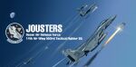  2others absurdres ace_combat air-to-air_missile aircraft airplane batookoma blue_sky commentary contrail day emblem english_commentary english_text external_fuel_tank f-15_eagle fighter_jet firing flying highres military_vehicle missile missile_trail moon multiple_aircraft multiple_others original pilot sky vehicle_focus 