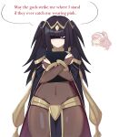  2girls absurdres angry bangle black_cape black_eyes black_hair black_nails blank_eyes blunt_bangs blush bodystocking book bracelet braid bridal_gauntlets bright_pupils cape capelet chibi chibi_inset circlet covered_navel crossed_arms dark_mage_(fire_emblem_awakening) english_text fire_emblem fire_emblem_awakening hairband highres holding holding_book hugging_book hugging_object jewelry lainey153045 long_hair multiple_girls o_o olivia_(fire_emblem) one_eye_in_shadow open_mouth pink_hair ponytail shaded_face signature skin_tight solo_focus speech_bubble surprised tharja_(fire_emblem) thick_thighs thighs tiara twin_braids white_background white_hairband white_mouth 