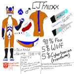  1:1 2019 animal_genitalia animal_penis anthro autobot balls blue_eyes blue_markings butt canid canine canine_penis canis cj_fauxx cybertronian digital_media_(artwork) erection fox fur gun hair hi_res knot looking_at_viewer male mammal markings melee_weapon model_sheet nude orange_fur penis ranged_weapon simple_background standing sword transformers weapon white_fur wolf 
