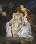 1864 19th_century absurd_res ambiguous_gender ambiguous_humanoid ancient_art angel back_wings beard bible biped bodily_fluids bottomwear clothed clothed_ambiguous clothed_human clothed_humanoid clothed_male clothing crying edouard_manet facial_hair feathered_wings feathers feet feral group hair hand_on_head hi_res human humanoid humanoid_feet humanoid_hands jesus_christ loincloth loincloth_only long_hair male male_human mammal navel nipples not_furry_focus oil_painting_(artwork) painting_(artwork) plantigrade public_domain religion reptile rock scalie shirt simple_background sitting snake standing tears topless topless_human topless_male topwear traditional_media_(artwork) traditional_painting_(artwork) trio_focus tunic winged_humanoid wings wounded
