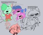 2025 anthro electronics expressions hi_res human igwanasuchus kairo_(saturday's_off) lsmark male mammal michael_(saturday's_off) phone redesign saturday's_off scar sebastian_(saturday's_off) simple_background sketch style_emulation whip zero_pictured