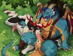 2023 abs activision anthro anthro_on_anthro anthro_penetrated anthro_penetrating anthro_penetrating_anthro antlers apron balls beard black_body black_fur blue_body blue_hair blue_scales bodily_fluids bracelet brown_beard brown_facial_hair brown_hair claws clothing container cum cum_in_mouth cum_inside cum_on_balls cum_on_ground cum_on_leg cum_on_penis cum_on_tail cum_splatter cum_while_penetrated cumshot cup deer dominant dominant_anthro dominant_male dragon duo ear_piercing ejaculation erection eyes_closed facial_hair facial_piercing fangs fellatio footwear fur furgonomic_piercing furgonomics gavin_(spyro) genital_fluids genitals glans grass hair hand_on_butt hands-free hi_res hooves horn horn_piercing humanoid_genitalia humanoid_penis interspecies jewelry larger_dom looking_pleasured lying male male/male male_penetrated male_penetrating male_penetrating_male mammal manly mature_anthro mature_male mug muscular muscular_anthro muscular_arms muscular_male mythological_creature mythological_scalie mythology nose_piercing nose_ring nude on_grass on_ground on_side open_mouth open_smile oral oral_orgasm oral_penetration orgasm penetration penile penis penis_size_difference piercing pivoted_ears plant red_hair red_nose reptile rescued_dragons_(spyro) ring_piercing scales scalie sex sitting size_difference smile spiked_tail spikes spikes_(anatomy) spyro_reignited_trilogy spyro_the_dragon sweat tail tattoo teeth toeless_footwear tongue tongue_out under_tree waist_grab wfa white_body white_fur white_hair wings