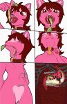 abdominal_bulge absurd_res ambiguous_fluids anatomy anthro ark_survival_(series) bodily_fluids claws collar comic digestive_fluids digestive_juice digital_media_(artwork) domestic_cat dragon drooling duo eating endosoma english_text fangs felid feline felis feral fingers fluffy food food_in_stomach fur gurgle_(sound_effect) guts hair hi_res inside inside_stomach internal intestines kustrin macro male male/male mammal managarmr messy micro mouth_shot mythological_creature mythological_scalie mythology noodles nude open_mouth oral_vore organs predator/prey rumbling_stomach safe_vore saliva scalie sean_(bbgsean) simple_background size_difference smile soft_vore stomach superplus swallowing tail teeth text throat tongue tongue_out vore warm wet