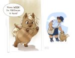 2026 against_surface awfulfawn bag blonde_hair brown_body brown_eyes brown_fur brown_hair brown_hooves brown_wings clothed clothed_human clothing cloud crotch_breasts day delivery_(commerce) delivery_employee dialogue digital_drawing_(artwork) digital_media_(artwork) duo english_text equid equine feathered_wings feathers female female_feral female_human feral fluffy_pony fluffy_pony_(species) fur hair happy headpat hi_res hooves human mammal mouth_hold mythological_creature mythological_equine mythology on_glass open_mouth open_smile pegasus postal_carrier postal_delivery quadruped shaded sky smile solo standing tail tail_motion tailwag tan_body tan_skin text wings yellow_tail