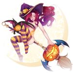  1:1 big_breasts breasts clothing eyewear female glasses halloween holidays humanoid humanoid_pointy_ears janna_(lol) kuchicute league_of_legends legwear magic_user mostly_nude riot_games thigh_highs video_games witch 