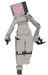 3d_(artwork) animated animated_gif aphrodite_(drunkydude) belly breasts claws digital_media_(artwork) drunkydude electronics female feminine for_a_head grey_body heart_symbol humanoid low_poly machine not_furry object_head pawpads pink_face robot robot_humanoid rotating sagging_breasts screen screen_face screen_head short_playtime solo spinning television tv_head wheel_feet