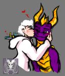 activision arthropod bestiality bestiality_kiss blush devilchicky210 dragon dragonfly duo_focus female female_human feral group hand_on_cheek horn human human_on_feral insect interspecies kiss_on_cheek kissing male male_feral mammal mythological_creature mythological_scalie mythology scalie sparx spyro spyro_the_dragon trio