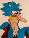  &lt;3 andromorph anthro blush bodily_fluids bottomless clothed clothing crossgender cum cum_in_pussy cum_inside duo eulipotyphlan first_person_view genital_fluids green_eyes hedgehog hi_res intersex mammal mannyluv penetration pussy sex shadow_the_hedgehog sonic_(series) sonic_the_hedgehog vaginal vaginal_penetration video_games 