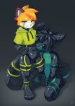 2026 ailurid ankle_cuffs anthro bdsm black_latex blue_eyes bodysuit bondage bound brown_body brown_fur clothing collar cuff_(restraint) digital_drawing_(artwork) digital_media_(artwork) dominant dominant_female dragon drone duo energee_(flinxsmiler) female fur gas_mask green_clothing green_hoodie green_latex green_markings green_topwear hi_res hoodie jinxit kneeling latex latex_bodysuit latex_clothing latex_mask latex_skinsuit leash leashed_collar lock_bulge lock_symbol looking_at_viewer male male/female mammal markings mask multicolored_body multicolored_bodysuit multicolored_clothing multicolored_fur multicolored_skinsuit mythological_creature mythological_scalie mythology orange_body orange_fur pocky_(jinxit) red_panda restraints scalie skinsuit submissive submissive_male tail tight_clothing topwear two_tone_bodysuit two_tone_clothing two_tone_skinsuit wearing_mask white_body white_fur wrist_cuffs