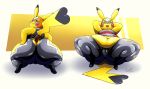  2019 anthro belly big_belly big_butt brown_eyes butt camel_toe cleft_tail clothed clothing cosplay_pikachu crouching deep_navel eyelashes female front_view fur hand_on_butt hands_behind_head hi_res huge_butt inviting looking_at_viewer looking_back lying mask midriff multiple_poses navel nintendo on_back open_mouth overweight overweight_female pikachu pikachu_libre pok&eacute;mon pok&eacute;mon_(species) pose presenting presenting_hindquarters presenting_pussy pussy raised_tail ranthfox rear_view seductive short_stack smile solo spread_legs spreading thick_thighs tongue video_games yellow_fur 