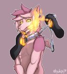  absurd_res collar fur glowing glowing_pawpads hi_res hypnosis leash mind_control mouthplay pavatti pawpads pink_fur shukin tongue 