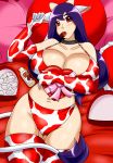  ai_(speeds) animal_humanoid big_breasts bovid bovid_humanoid bovine bovine_humanoid breasts candy chocolate cleavage clothed clothing female food hi_res humanoid mammal mammal_humanoid speeds 