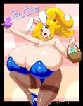 animal_humanoid big_breasts breasts brittany cleavage clothed clothing easter egg female footwear hi_res high_heels holidays huge_breasts humanoid lagomorph lagomorph_humanoid leporid_humanoid mammal mammal_humanoid nipple_outline rabbit_humanoid shoes speeds 