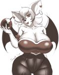  anthro big_breasts breasts chiropteran cleavage clothed clothing ear_piercing ear_ring female hi_res mammal nipple_outline piercing rouge_the_bat sonic_(series) speeds wide_hips 
