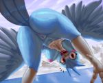  2019 anthro articuno avian beak blue_feathers blush breasts butt feathered_wings feathers female legendary_pok&eacute;mon nintendo nipples nude pok&eacute;mon pok&eacute;mon_(species) pussy solo thousandfoldfeathers video_games wings 