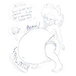  1:1 anthro belly big_belly blush breasts calimarip dialogue diaper female hi_res hyper hyper_belly mammal sonic_(series) vore 