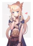  5ya animal_ears armor cleavage smoking tail 