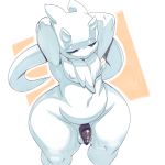 absurd_res alien eyes_closed hands_behind_head hi_res horn humanoid male neck_tuft not_furry nude penis solo sqoon thick_thighs tuft void_(sssonic2) white_body wide_hips 