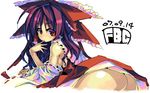  ass breasts fbc hakurei_reimu red_eyes sideboob small_breasts solo touhou 