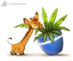  cryptid-creations giraffe giraffid mammal plant solo 