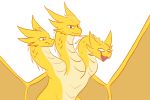  :d ambiguous_gender angry animated clevzx dragon fangs godzilla_(series) happy head_bob horn humor hydra kaiju king king_ghidorah long_neck monster open_mouth orange_eyes royalty scalie sharp_teeth smile solo teeth toho tongue white_eyes wings 