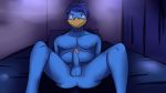  16:9 anthro anthrofied anus avian balls bed bird erection fuze hi_res humanoid_penis king_dedede kirby_(series) male nintendo nipples nude on_bed penguin penis slightly_chubby solo spread_legs spreading video_games 