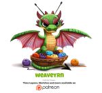  basket cryptid-creations dragon solo wyvern yarn 