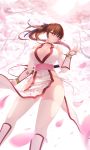  cait dead_or_alive dress kasumi no_bra thighhighs 