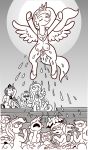  2019 equid equine feathered_wings feathers female feral flying friendship_is_magic greyscale group hair hi_res horn horse mammal masturbation monochrome my_little_pony pony princess_cadance_(mlp) princess_celestia_(mlp) princess_luna_(mlp) pussy teats twilight_sparkle_(mlp) wangkingfun winged_unicorn wings 